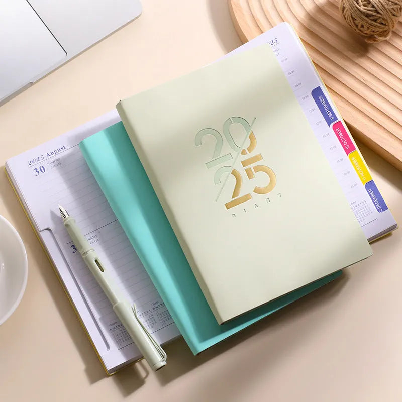 A5 faux leather daily planner in multiple colours with 150 sheets of Dorian paper