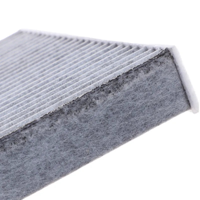 Grey Geely compatible cabin air conditioning filter element, dimensions 215x210x30 mm