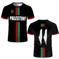 3D printed football t-shirt in black spandex with stereo pattern and half sleeves