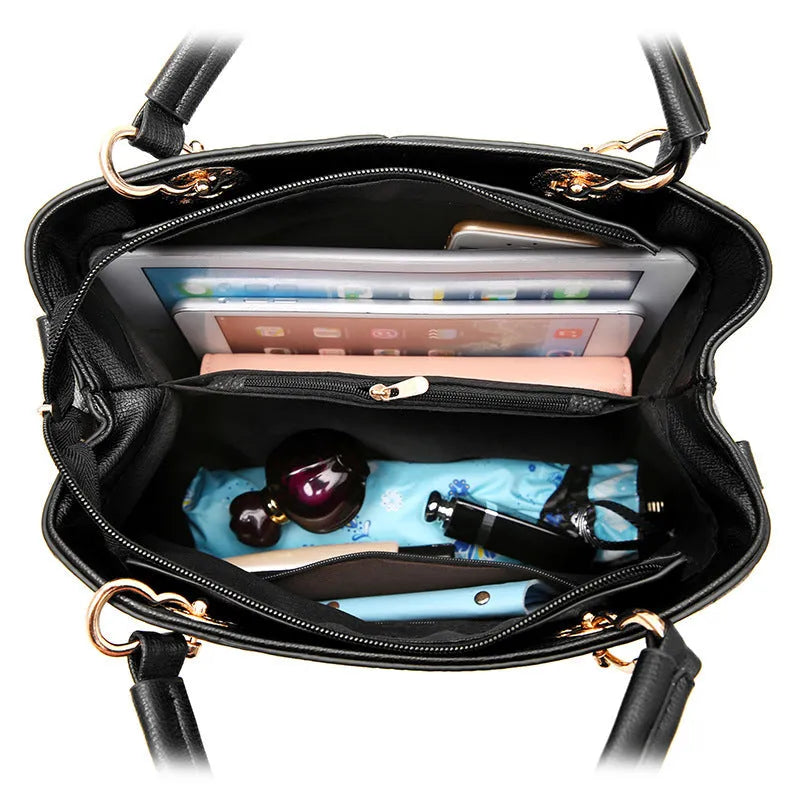 Retro PU handbag with zipper closure and shoulder strap in multiple colours