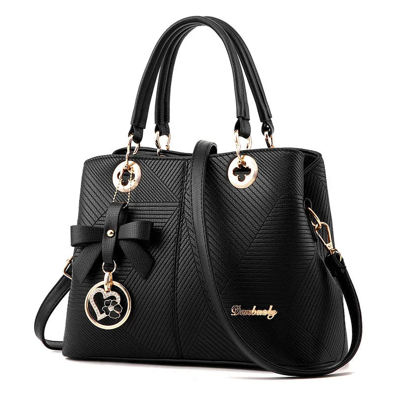 Retro PU handbag with zipper closure and shoulder strap in multiple colours