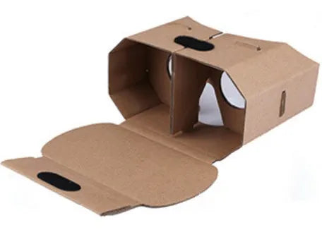 Carton virtual reality glasses for mobile phones with 153mm by 83mm dimensions