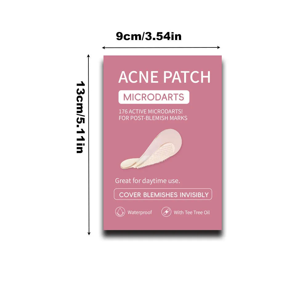9-piece pack of mild acne patches for pimple and closed comedone treatment