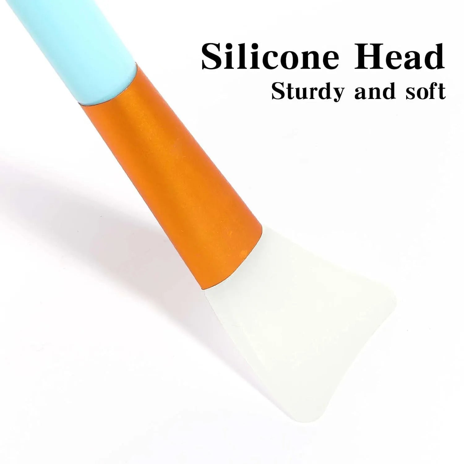 Silicone spatula applicator for face and body masks in six colour choices