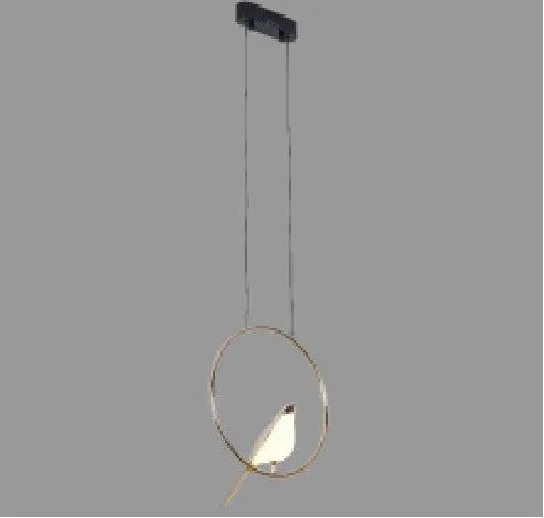 Modern black aluminium alloy chandelier with adjustable height on a ceiling.