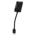 Black HD to HDMI converter adapter cable with gold-plated contacts for multimedia signal conversion