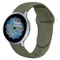 Samsung Galaxy Active 2 silicone watch strap with reverse buckle in multiple colours