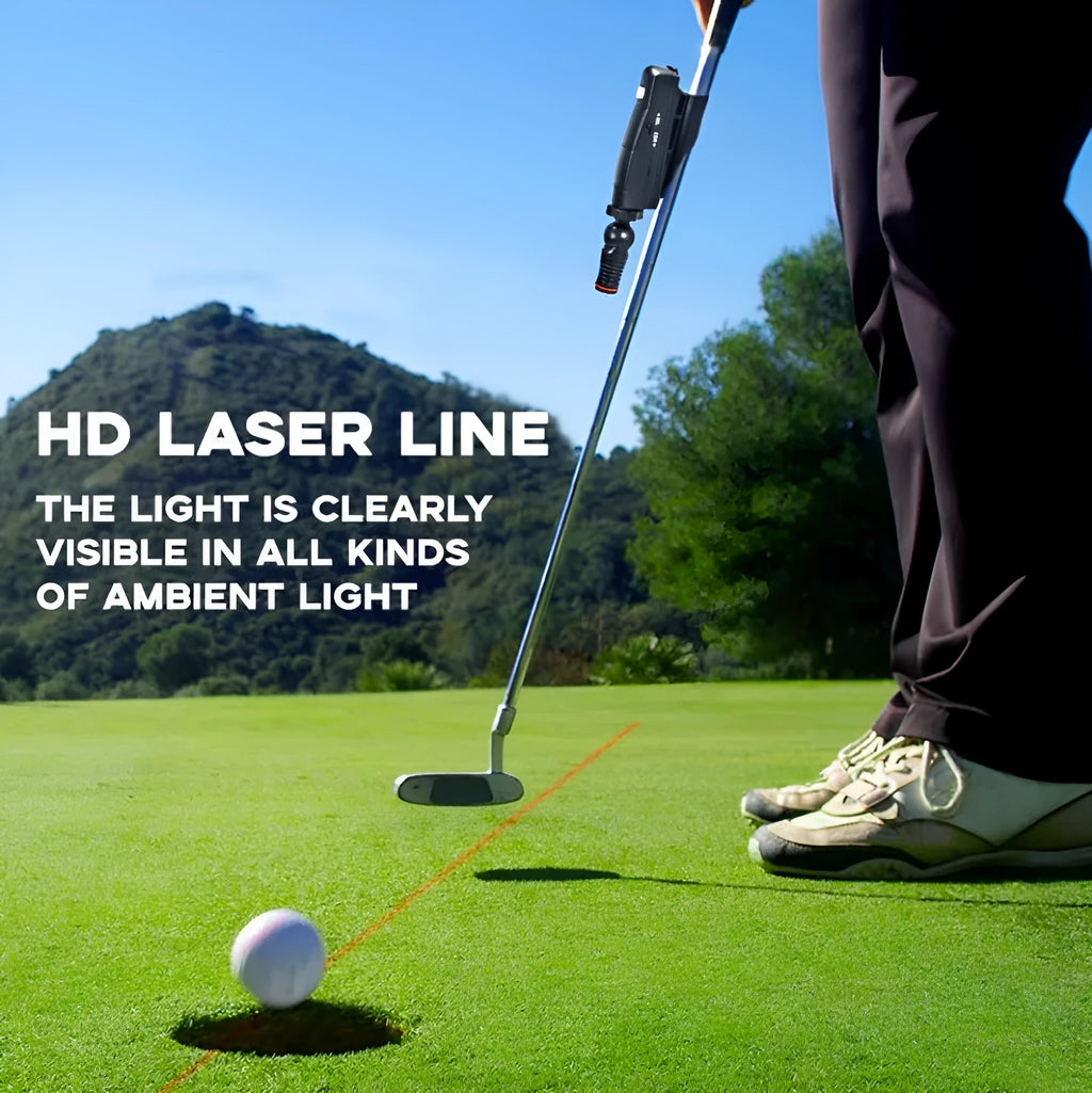 Black golf putter laser aiming sight alignment tool accessory