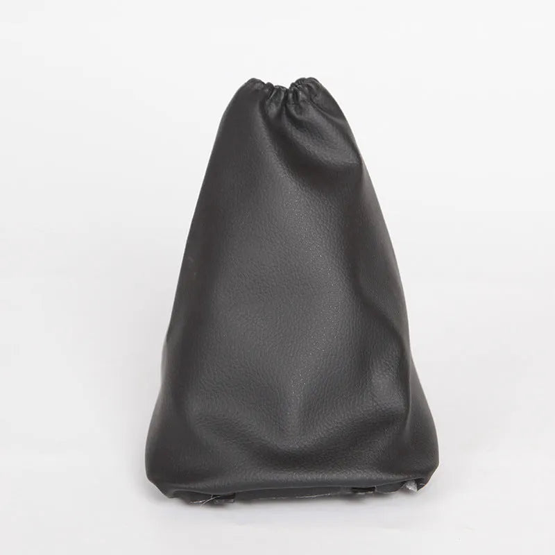 Black leather shift lever dust cover for Toyota Corolla gear stick protection