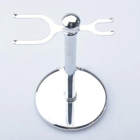 CSB double edge safety razor shaving kit with badger hair brush, chrome stand and zinc alloy bowl