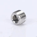 Stainless steel bulkhead hexagonal pipe plug with 3/8 inch thread specification