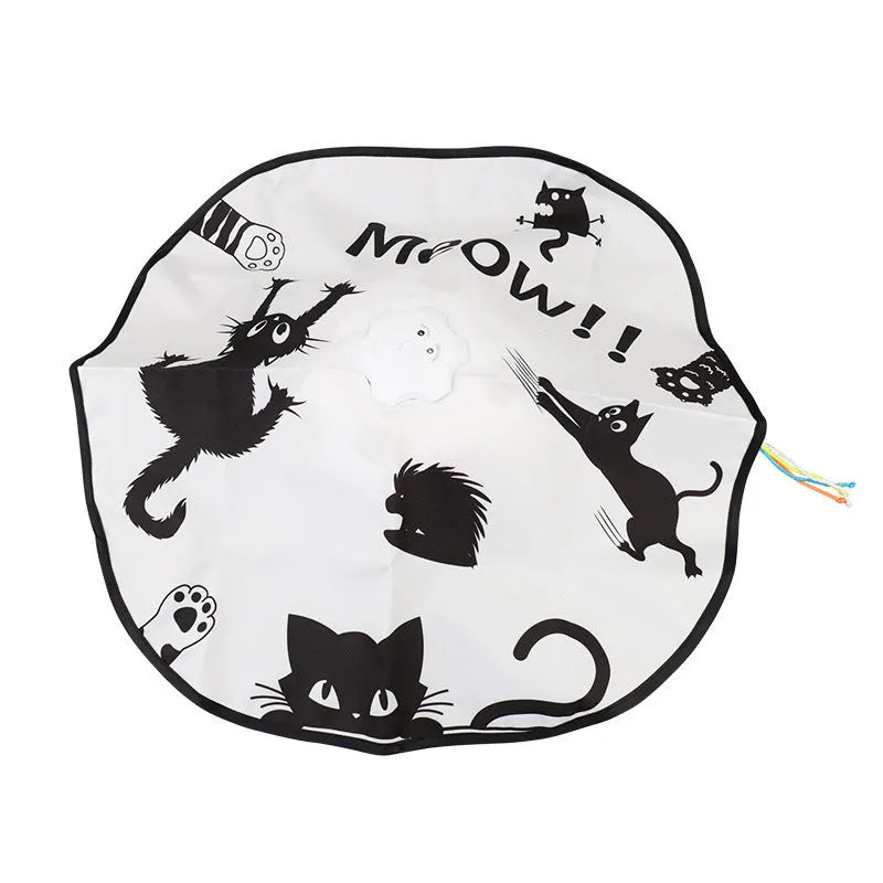 Automatic cat teaser toy with self-play wand in picture colour, dimensions 19.8 x 11.5 x 19.5cm