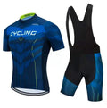 Moisture wicking cycling jersey and shorts set for men and women in assorted colours