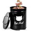 American style round iron sheet storage can for dry goods with moisture protection