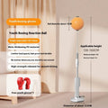 Vertical boxing reaction speed ball in grey and orange colours for youth and adult training