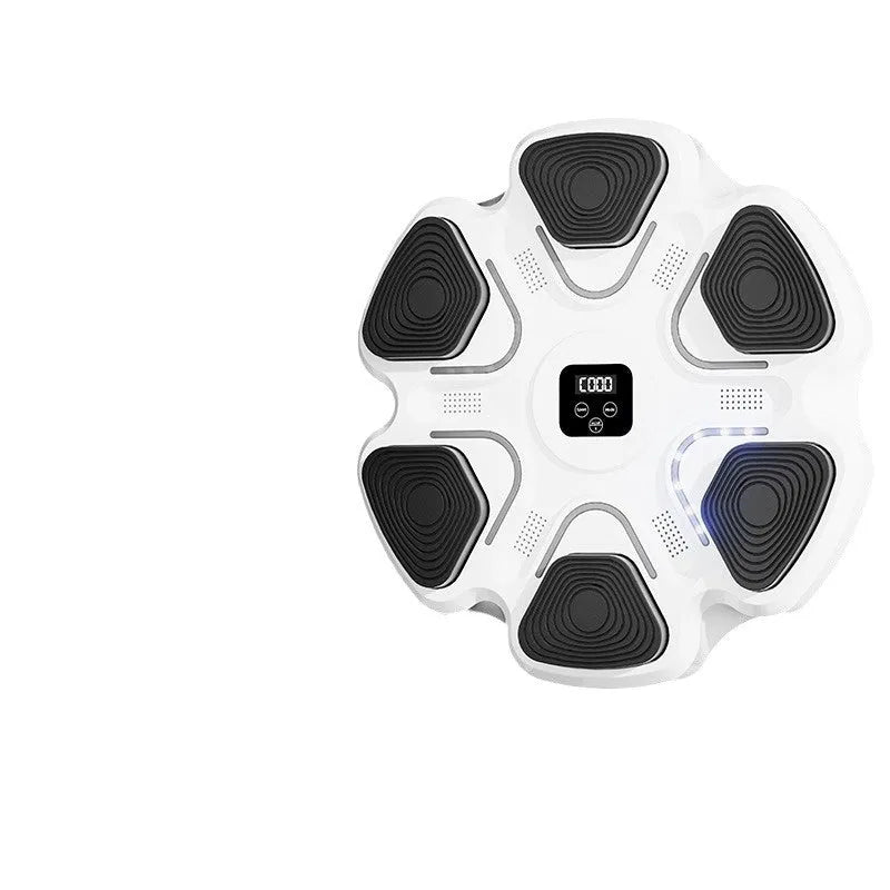 Smart electronic boxing wall target with focus gloves for home reaction training