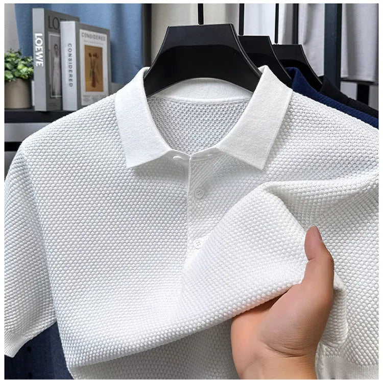 Loose fit cotton short sleeve pullover sweater in various colours with size chart