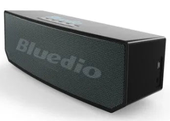 Black BS-6 Bluetooth smart speaker with 52mm drive units showing compact dimensions
