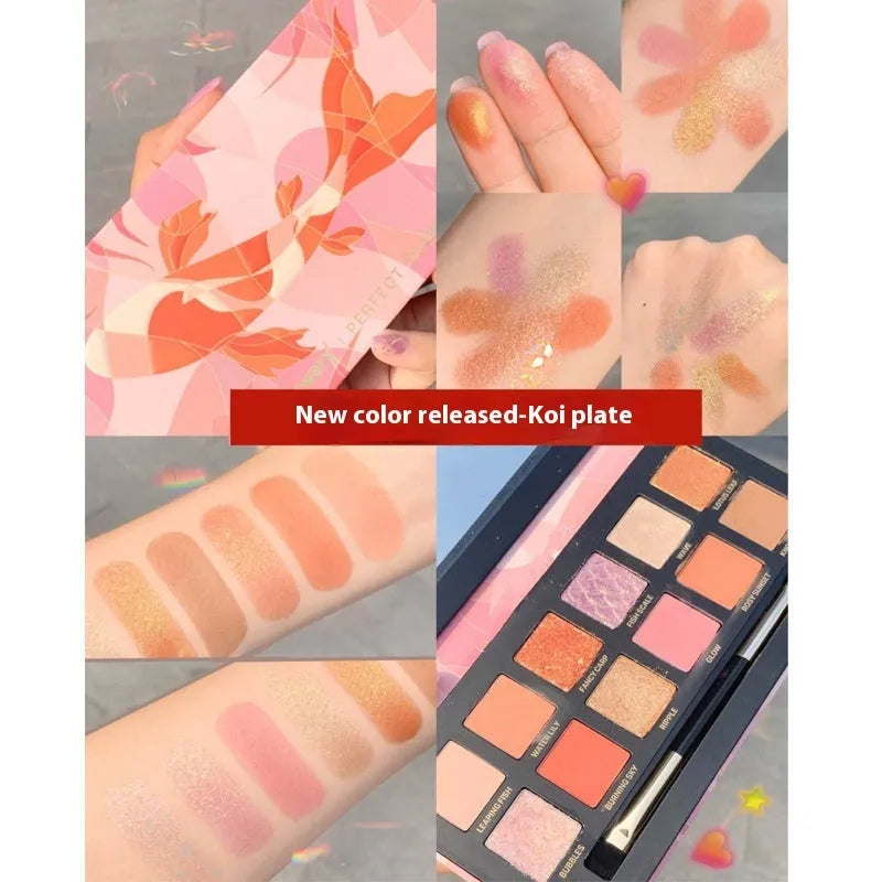 Explorer twelve-color animal themed eye shadow palette showing multiple plates