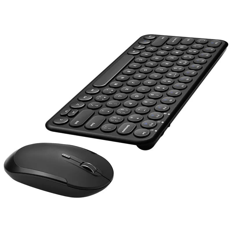 Ultra-thin wireless keyboard and mouse set with 1000DPI optical mouse and membrane keyboard