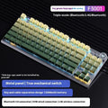 Tarantula wireless mechanical keyboard with side engraving and metal case, showing multiple colour options.