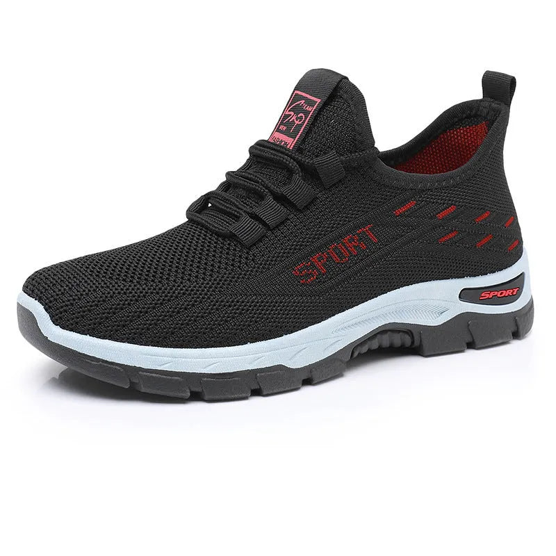 Casual sports sneaker with soft PVC sole in various colours showing low-top design and round toe shape