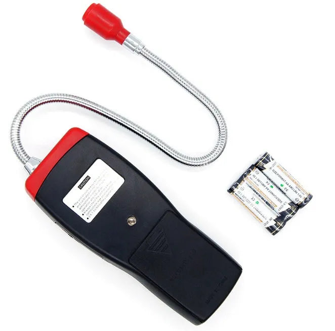 AS8800L portable flammable gas detector with LED indicator lights showing gas concentration levels