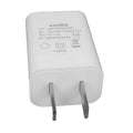 White 5V1A USB mobile phone charger with CE and FCC certification marks