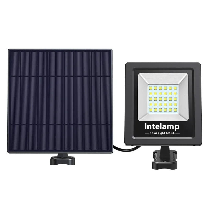 Outdoor solar LED light with waterproof IP65 protection for courtyard and garden illumination