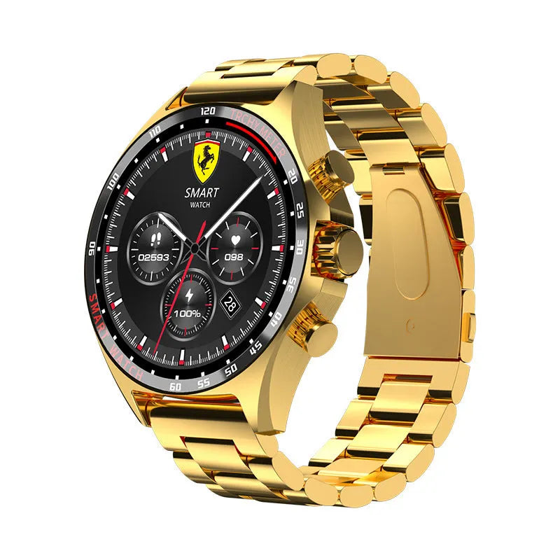 Smart watch with health monitoring functions including heart rate and blood pressure tracking on wrist