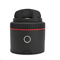 PIVO black matte facial tracking camera accessory showing 360-degree rotation mount for smartphones.