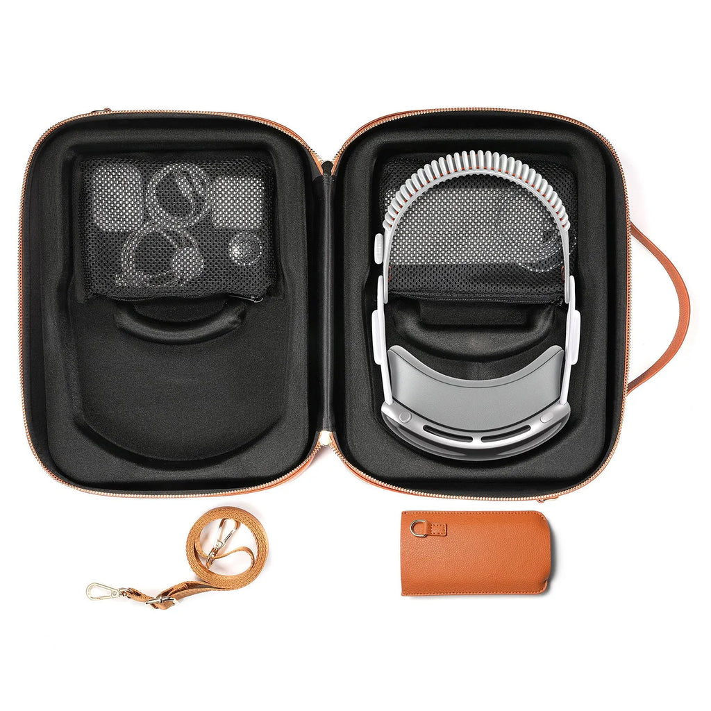 Black superfiber storage box for Apple Vision Pro MR head-mounted display