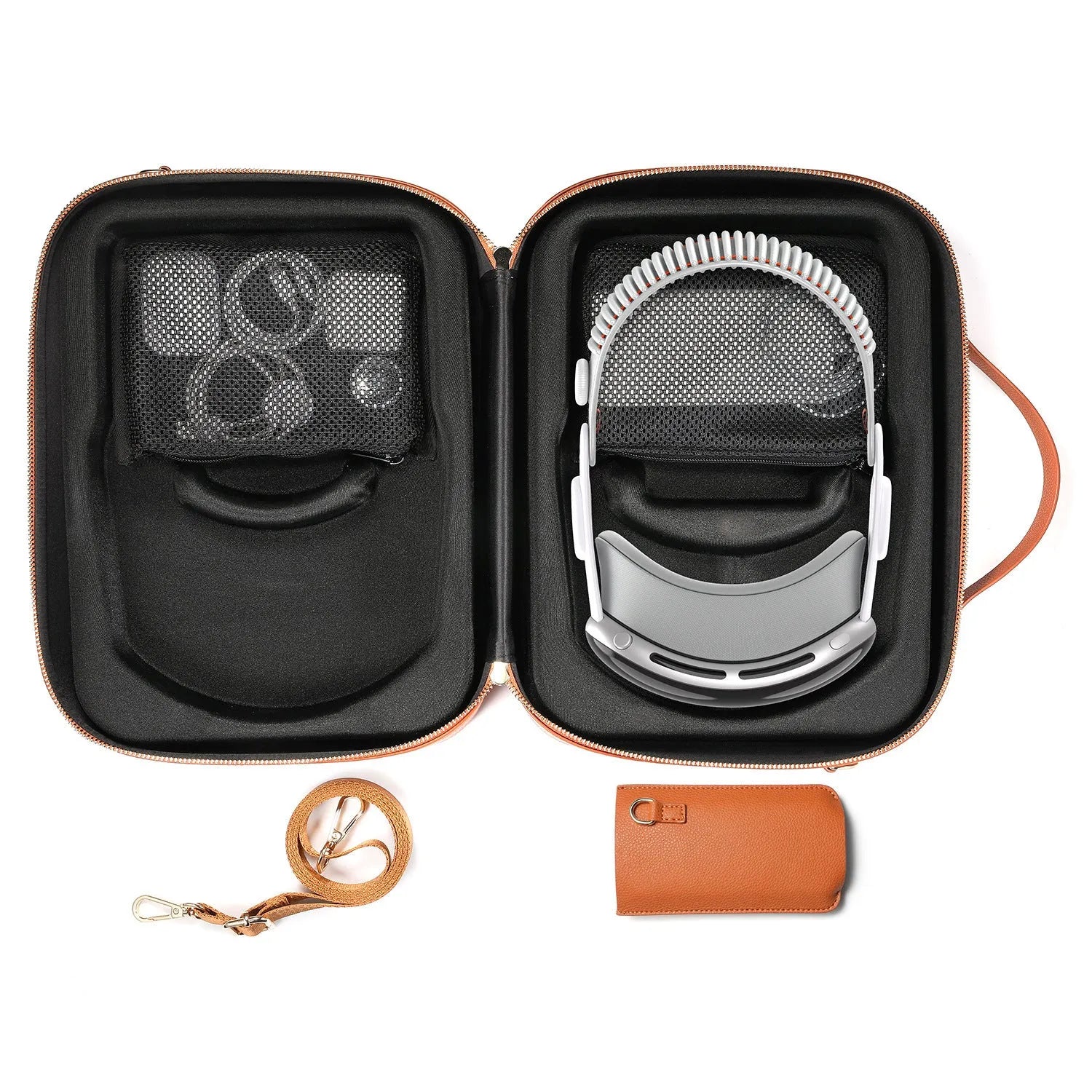 Black superfiber storage box for Apple Vision Pro MR head-mounted display