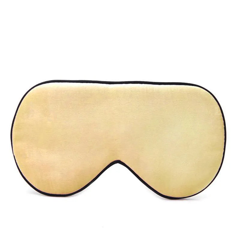Double-sided mulberry silk eye mask with embroidered design in multiple colour options