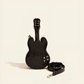 Guitar creative arts crossbody shoulder bag in PU leather available in five colours