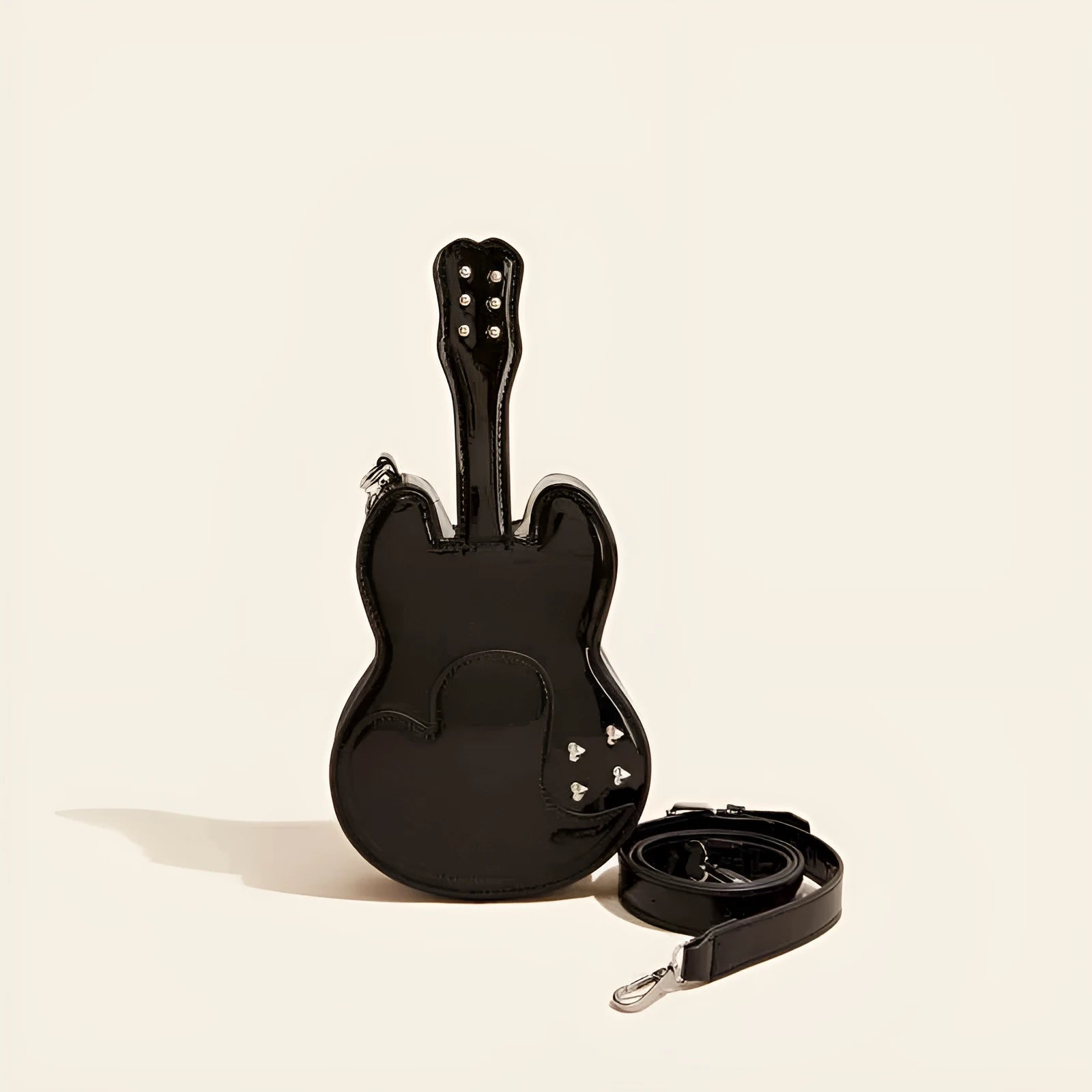 Guitar creative arts crossbody shoulder bag in PU leather available in five colours