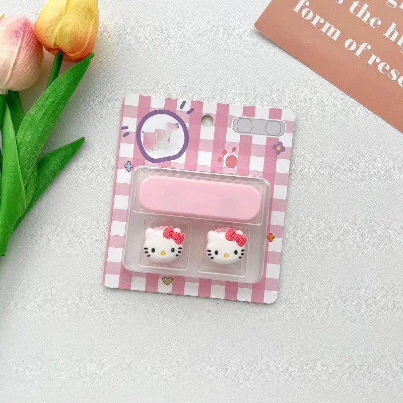 Cartoon style plastic cable fixer for organising desktop magnetic hub cables