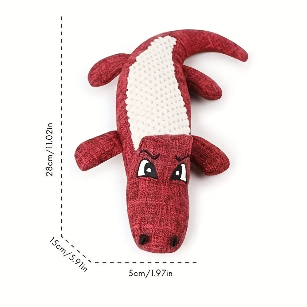 Blue green red corn grid texture plush pet toy with biting sound feature