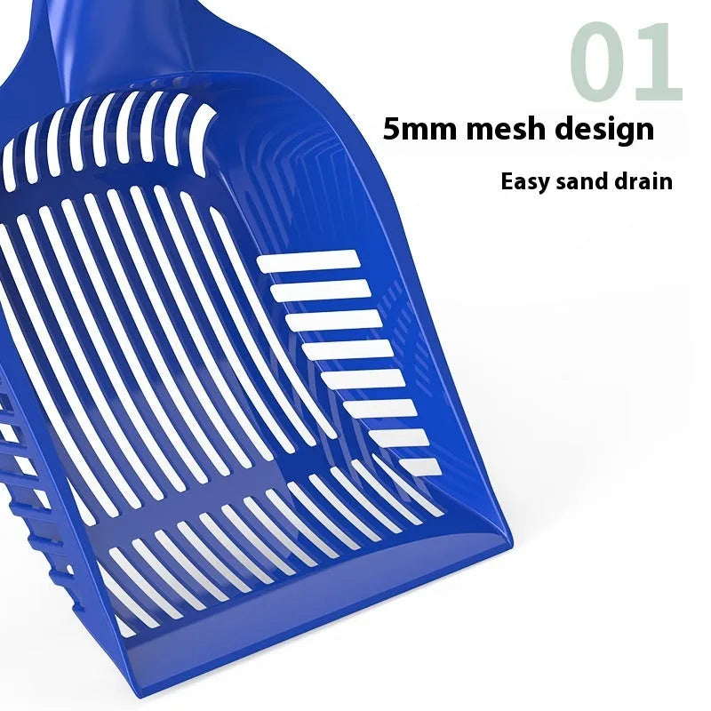 Plastic cat litter scoop in red, yellow or blue colour, small or medium size