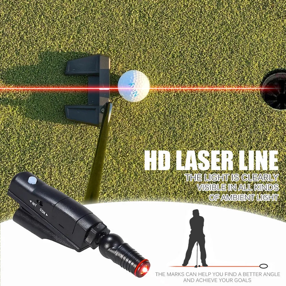 Black golf putter laser aiming sight alignment tool accessory