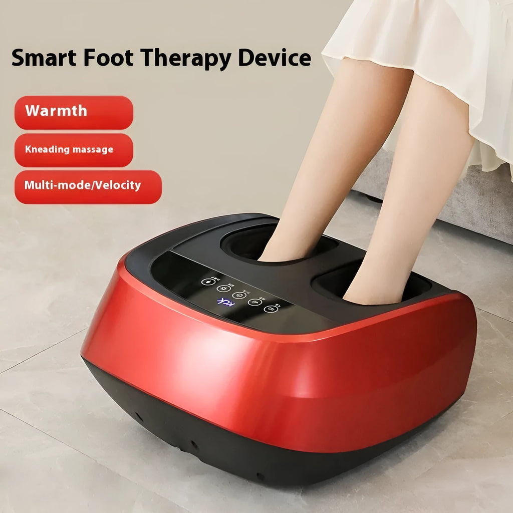 Flip automatic foot massager with infrared physiotherapy function in red, black or white colours
