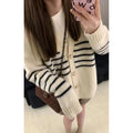 Collar button cardigan with 3D pattern in polyester fabric, Japanese Korean casual style