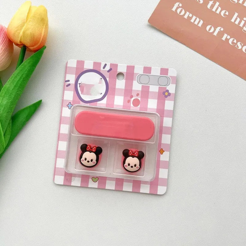 Cartoon style plastic cable fixer for organising desktop magnetic hub cables
