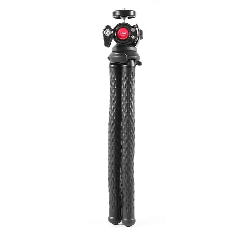 Black octopus-style flexible tripod with phone clip extended to 360mm length