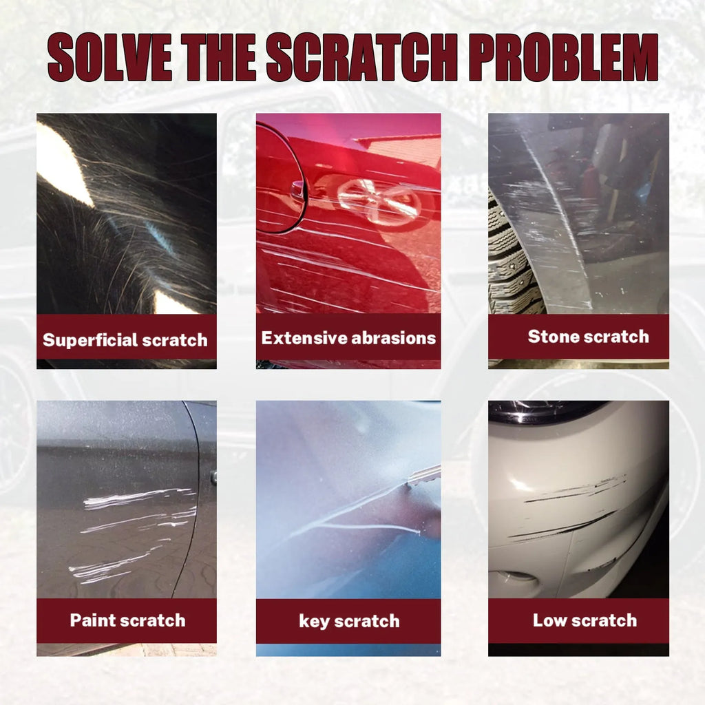 60ml car scratch repair wax bottle with applicator for paint surface maintenance