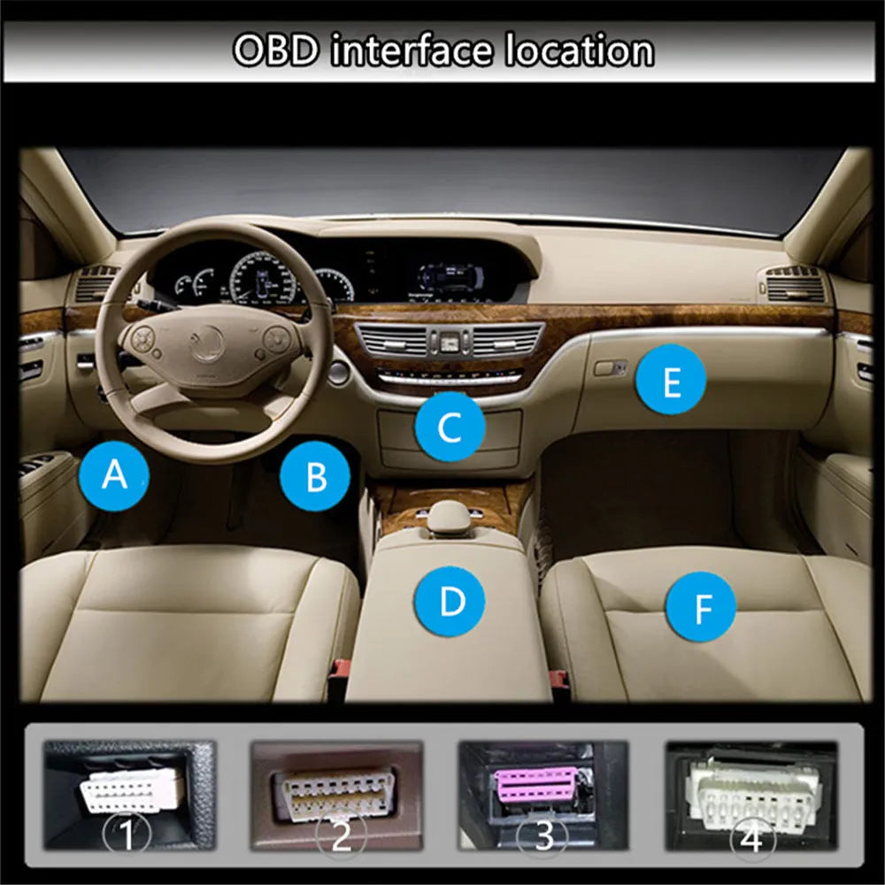 X1 Automotive OBD diagnostic instrument with metal case and LED display