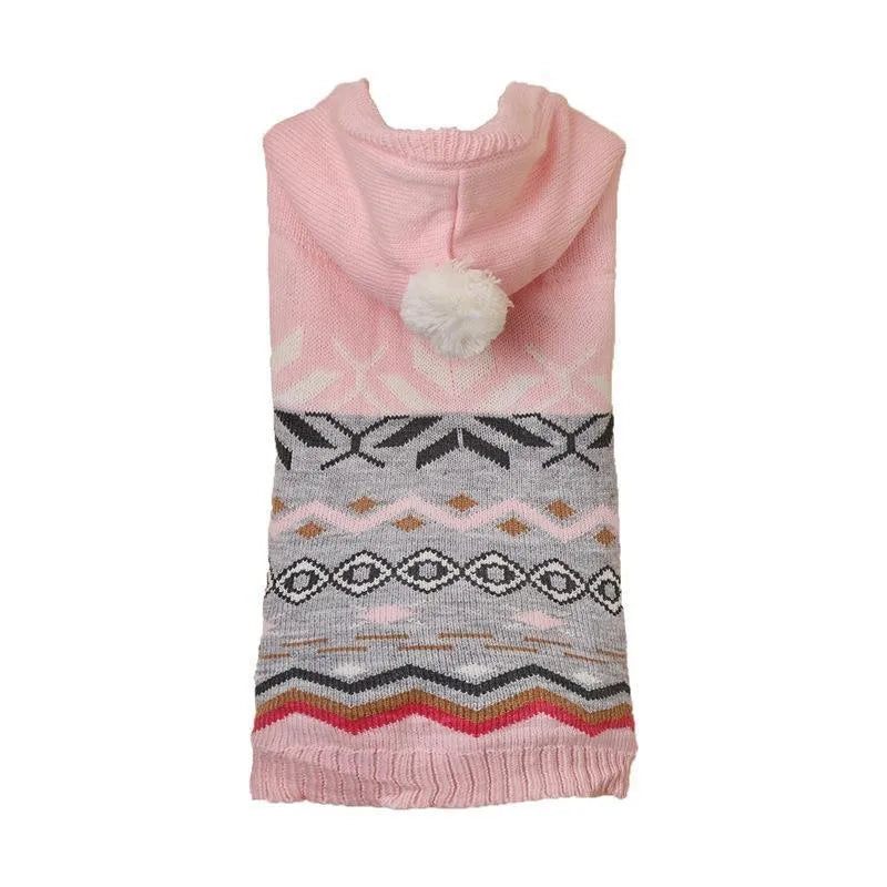 Green diamond pattern knit sweater on a small dog, showing the classic design and fit.