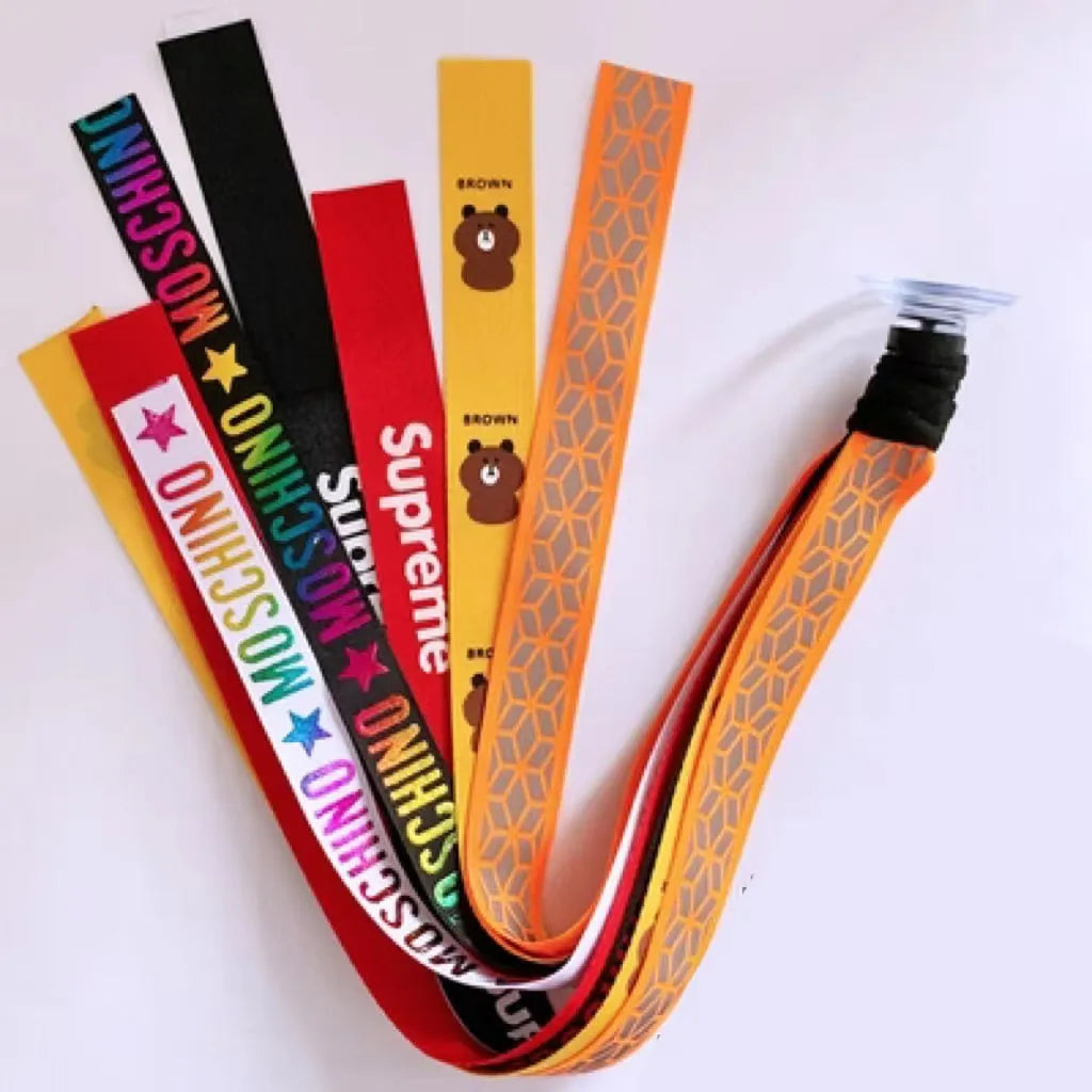 Decorative ribbon streamer for a child's ski or skating helmet in various colour options.