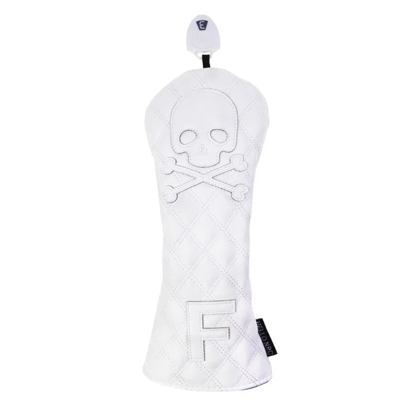 Black and white golf waterproof wooden pole protective covers for club shafts