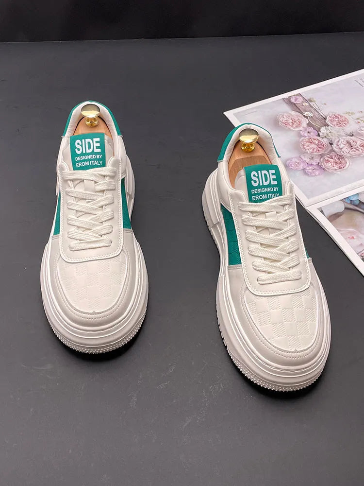 Unisex cloth sports casual shoes with rubber foam sole in white-green and white-black colour options